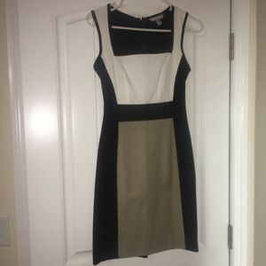 Flattering multi-color Banana Republic dress